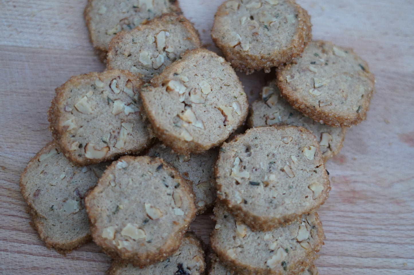 Holiday Rosemary Walnut Shortbread