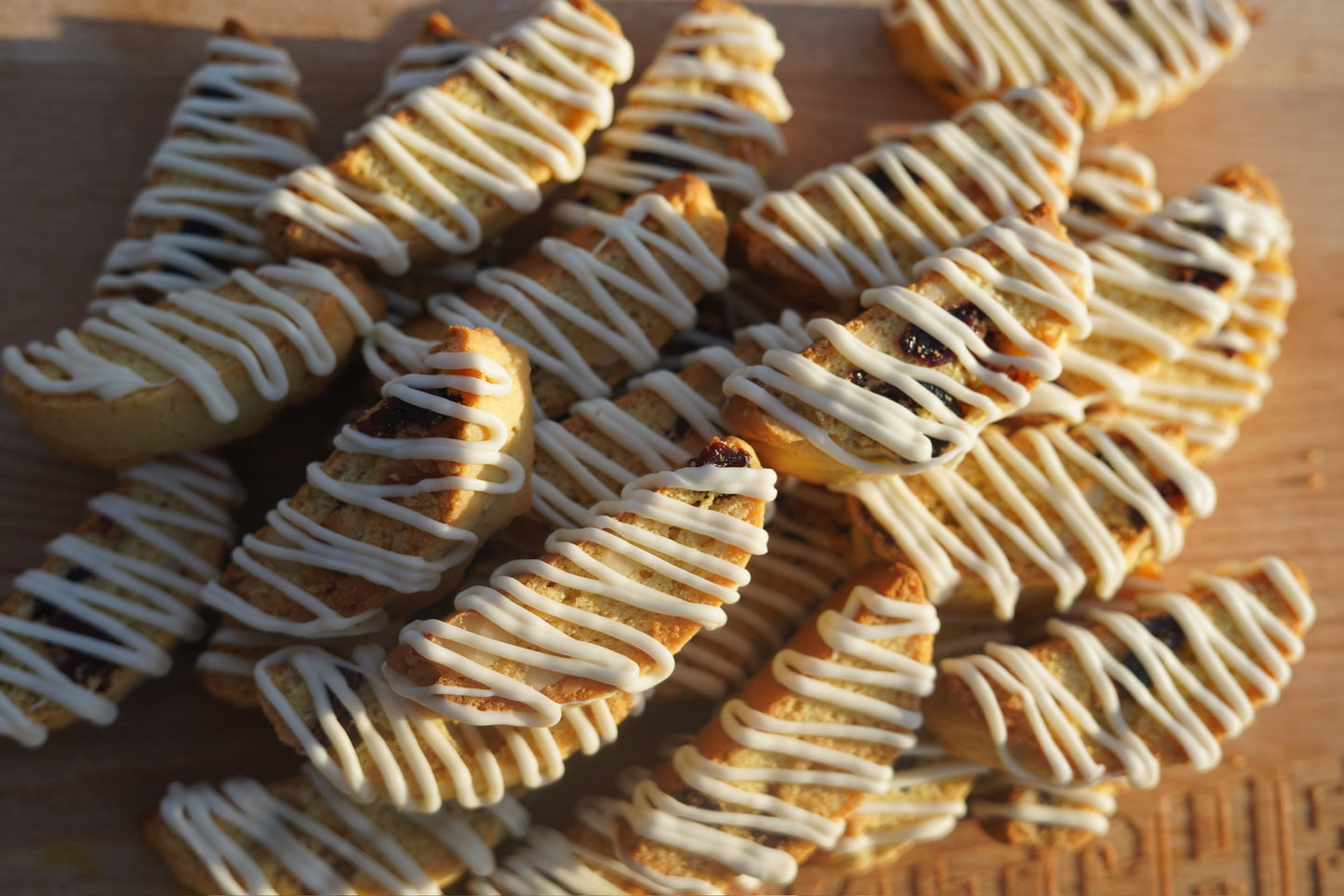 Macadamia, Cranberry and White Chocolate Biscotti